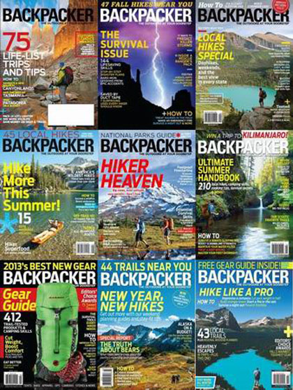 Backpacker Magazine 2013 Full Collection Backpacker Magazine 2013 Full Collection