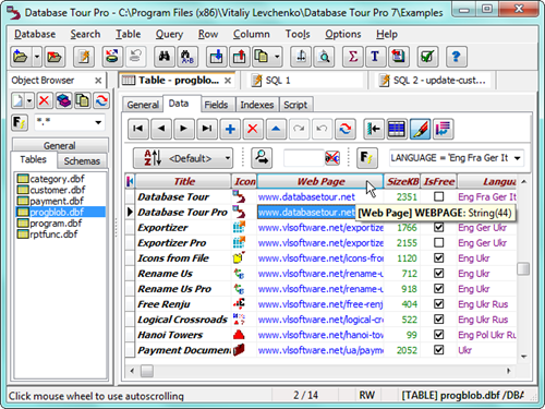 Database Tour Pro 7.0.3.411 Database Tour Pro 7.0.3.411