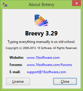 16 Software Breevy v3.29 16 Software Breevy v3.29