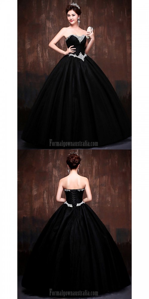 Australia Formal Dress Evening Gowns Black Daffodil Petite Ball Gown Sweetheart Long Floor-length Lace Dress Satin Tulle Polyester
https://www.formalgownaustralia.com/