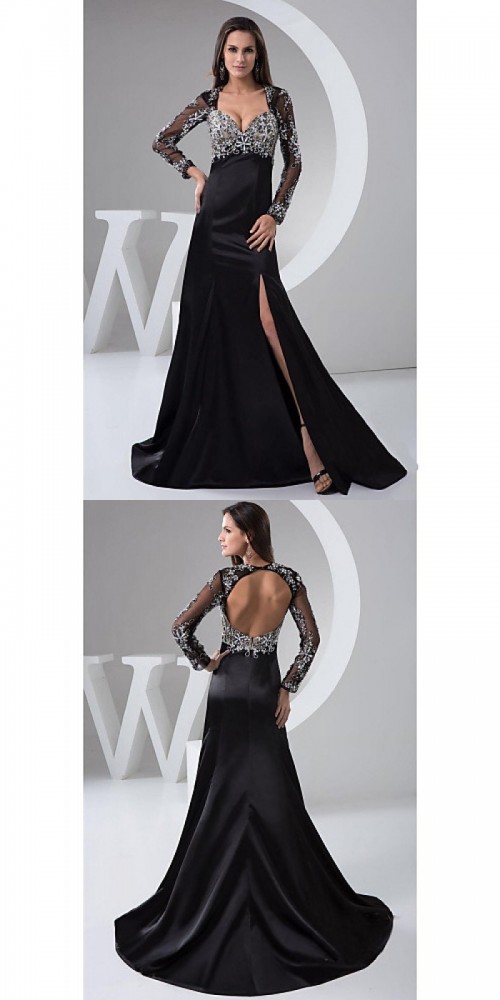 Australia-Formal-Evening-Dress-Black-Petite-A-line-Square-Long-Floor-length-Satin-Tulle.jpg