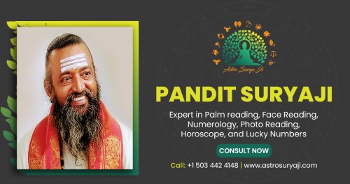 Let's talk with Professional Astrologer Surya Ji, He will tell you what the future holds and get information. Astrology readings that support your life's journey. 100% assured results. 24/7 available.

Contact Number: +1 503 442 4148

Website: http://www.astrosuryaji.com/